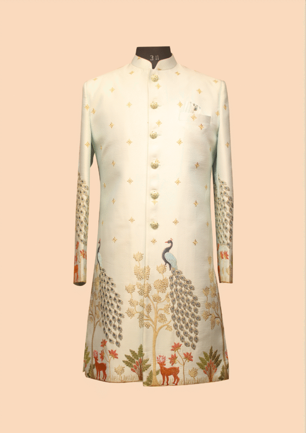White Sherwani