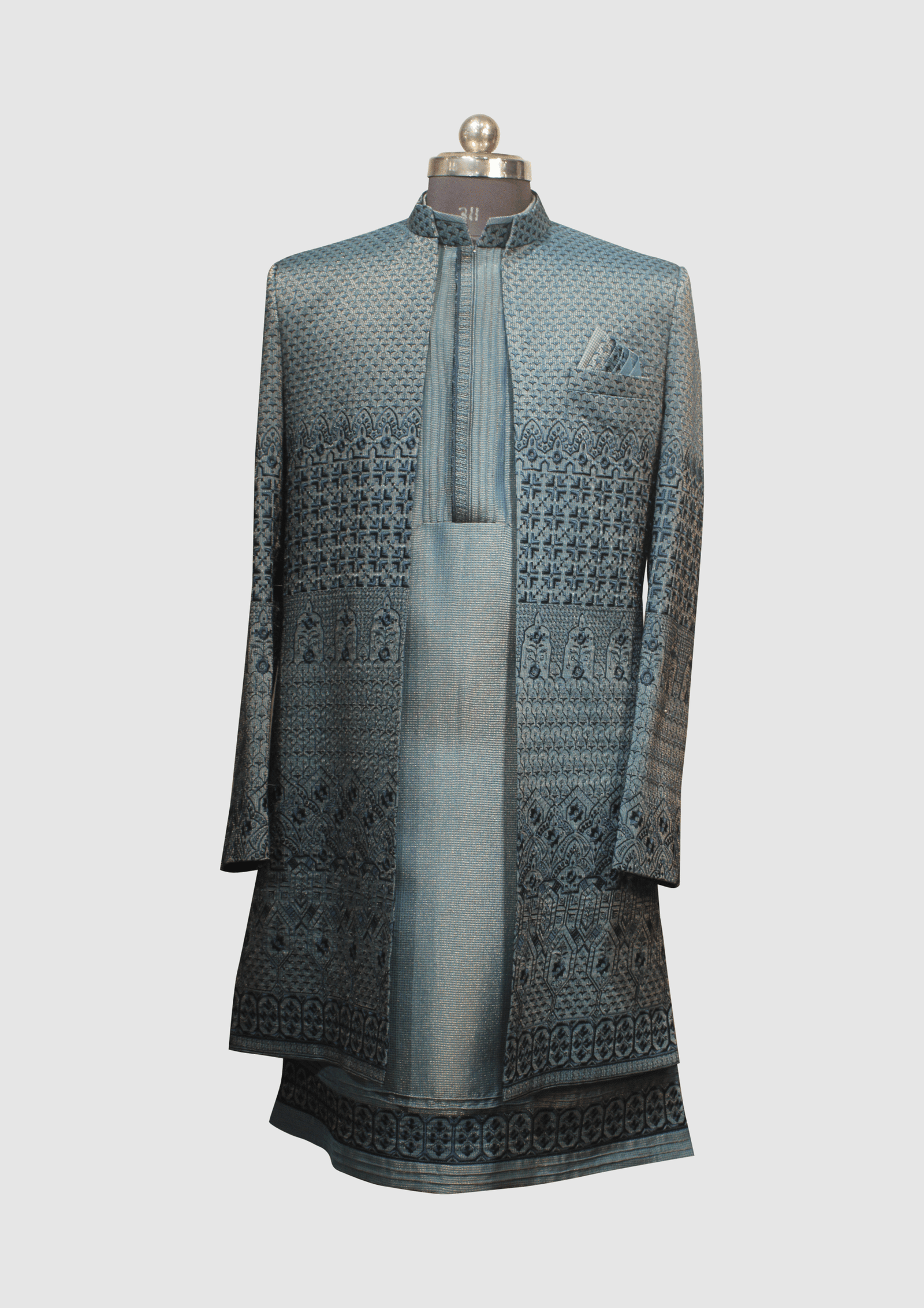 Indo-Western Sherwani (2-Layered Design)