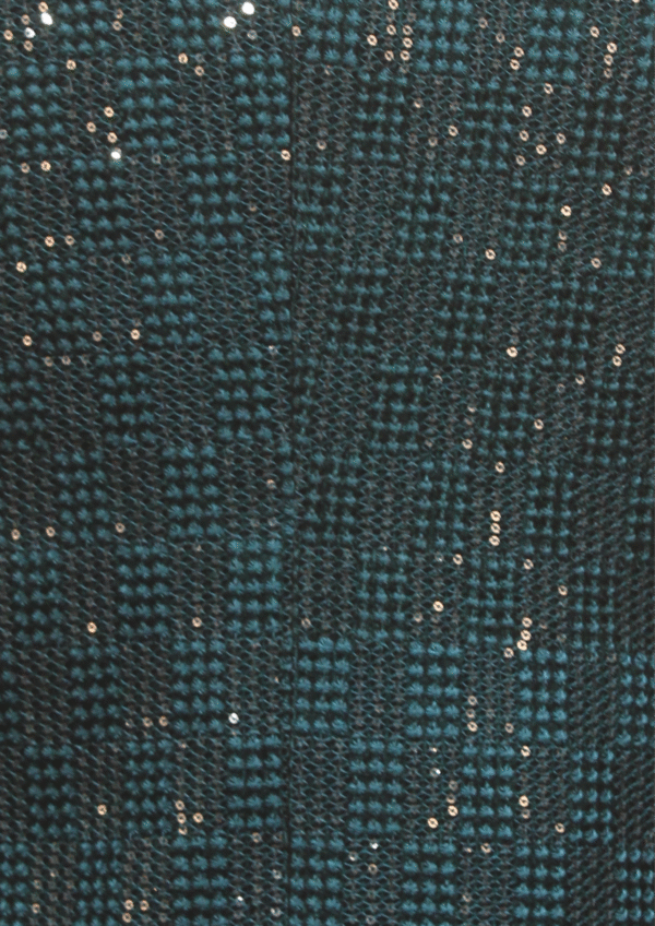 Elegant Blue Sequin-Embellished Jodhpuri Suit with Golden Buttons - Image 4