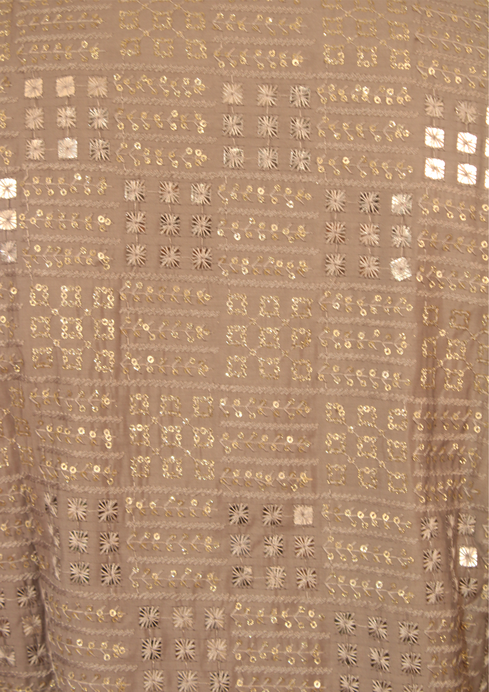 Men’s Beige Mirror Work Designer Kurta - Image 4