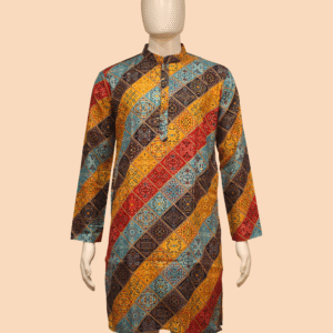 Men's Multicolor Printed Kurta
